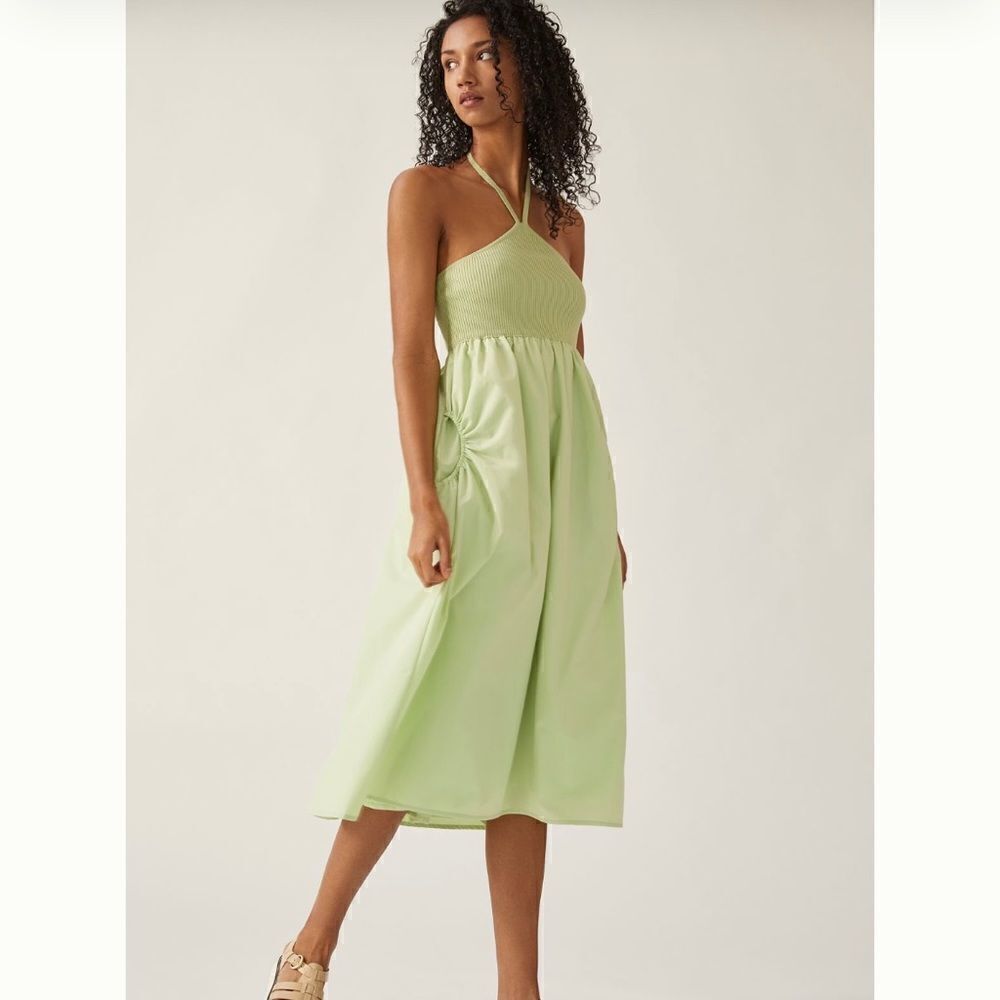 Lalavon Twofer Midi Dress | Anthropologie | Size: Large | Color: